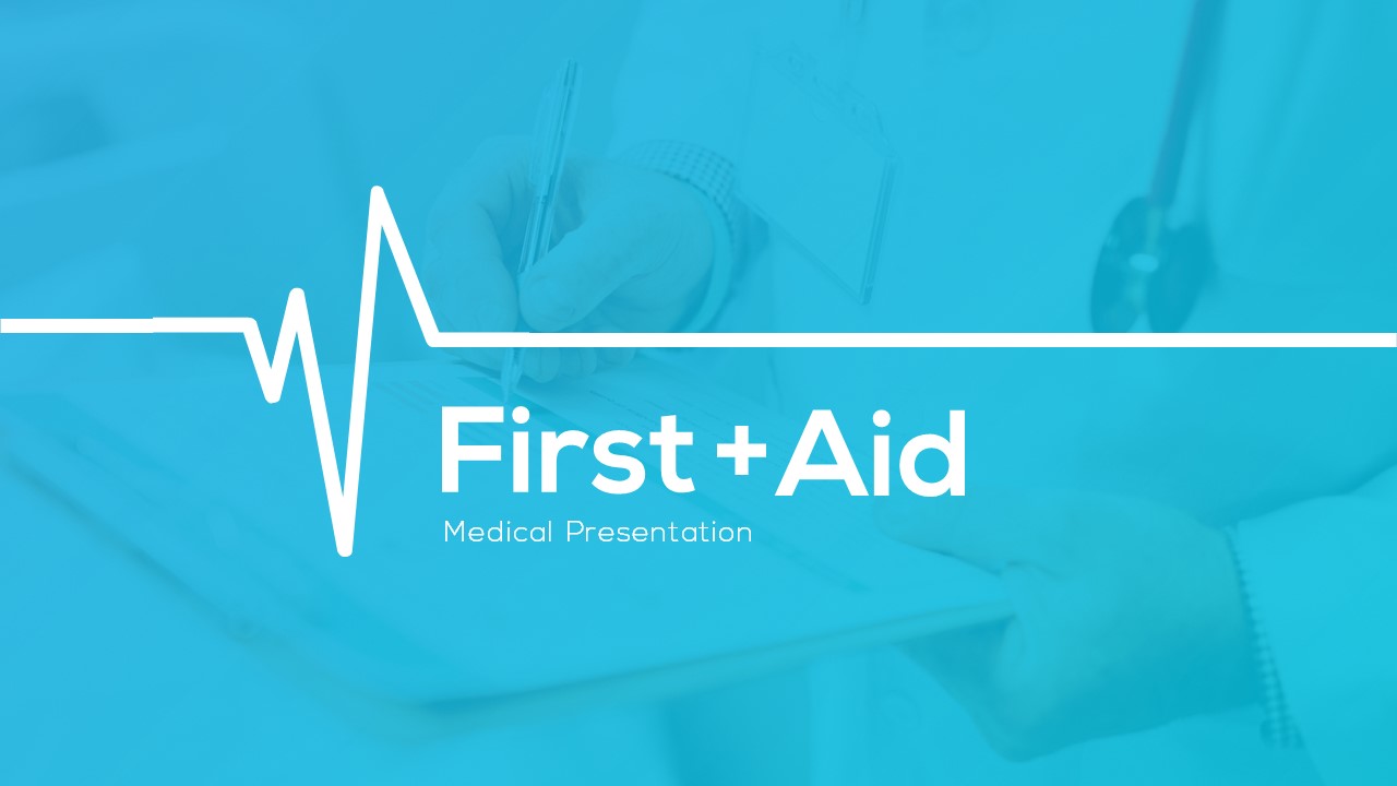 First Aid Medical PowerPoint Presentation Template, Presentation Templates